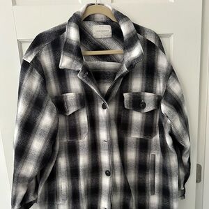 Lucky Brand Monochrome Plaid Jacket